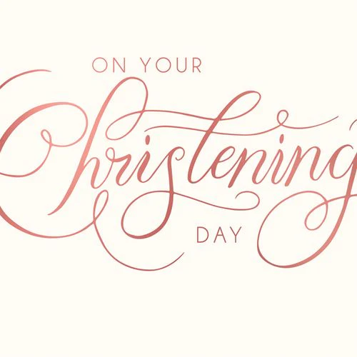 Art File - Christening Calligraphy