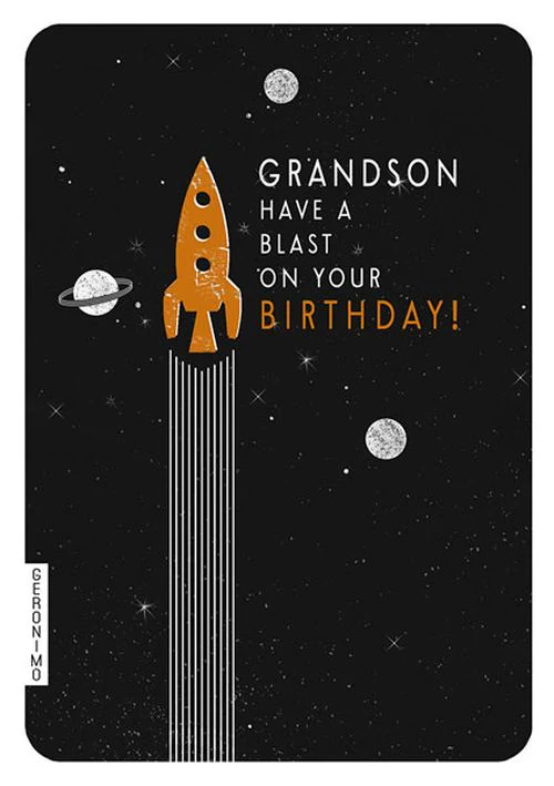 Art File - Grandson Birthday Rocket