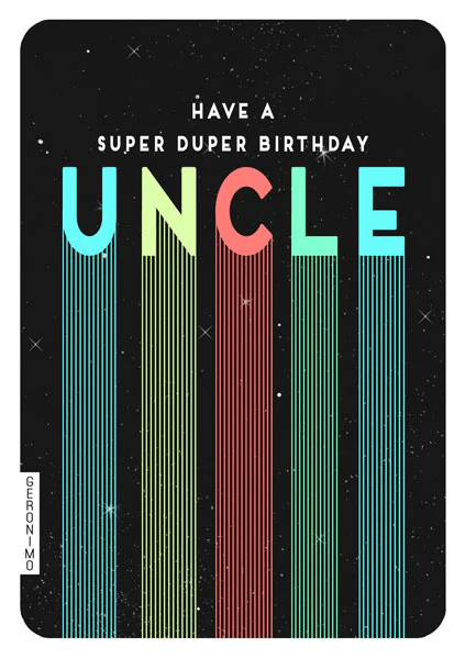 Art File - Super duper birthday uncle