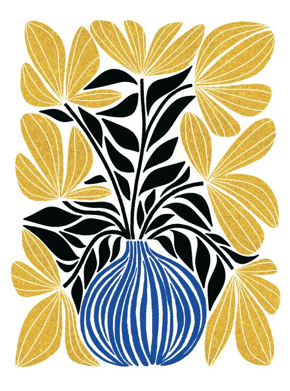 Art File The - Stipe Vase Card