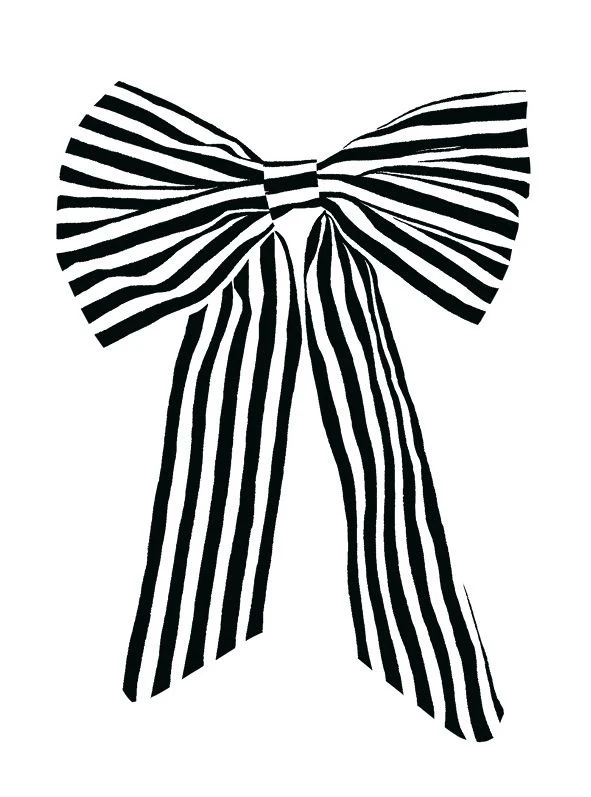 Art File The - Stripe Bow Card