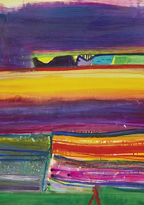 Barbara Rae - Yellow peat bog