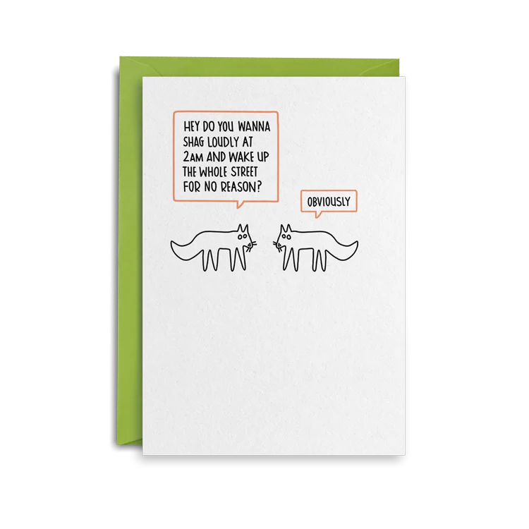 Battered Cards - Foxes