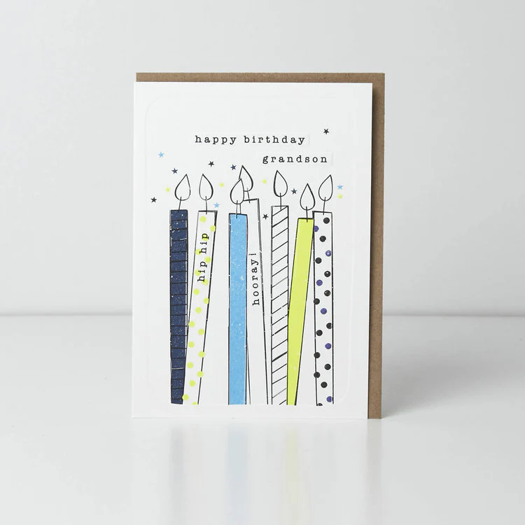 Belly Button - Birthday Grandson Candles