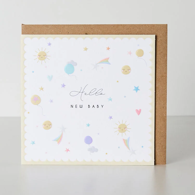 Belly Button - Ditsy Hello New Baby