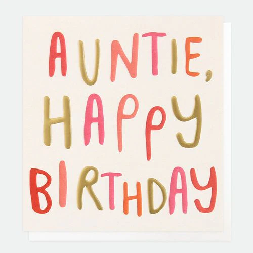 Caroline Gardner - Auntie Happy Birthday