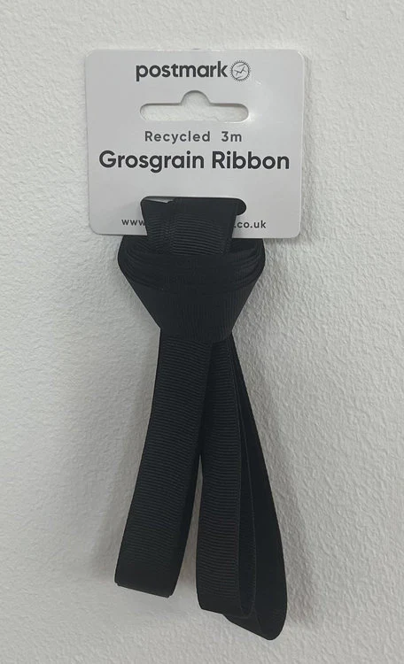 Cole Fabrics - Grosgrain 3m Ribbon - Black