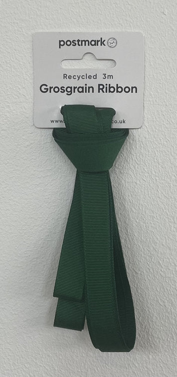 Cole Fabrics - Grosgrain 3m Ribbon - Dark Green