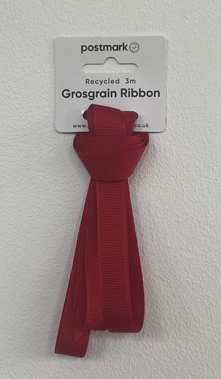 Cole Fabrics - Grosgrain 3m Ribbon - Red