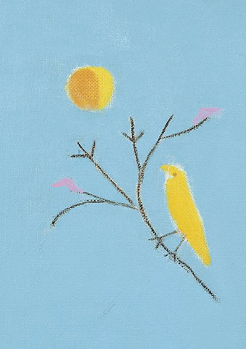 Craigie Aitchison - Small yellow bird