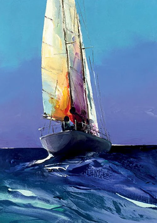 Donald Hamilton Fraser - Sailing, daybreak