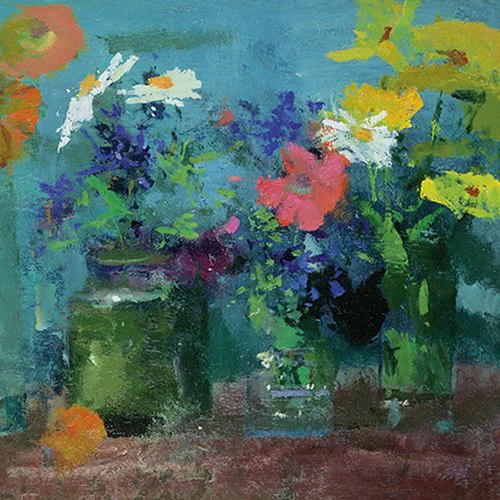 Fred Cuming - Marigolds, Poppies and Daisies