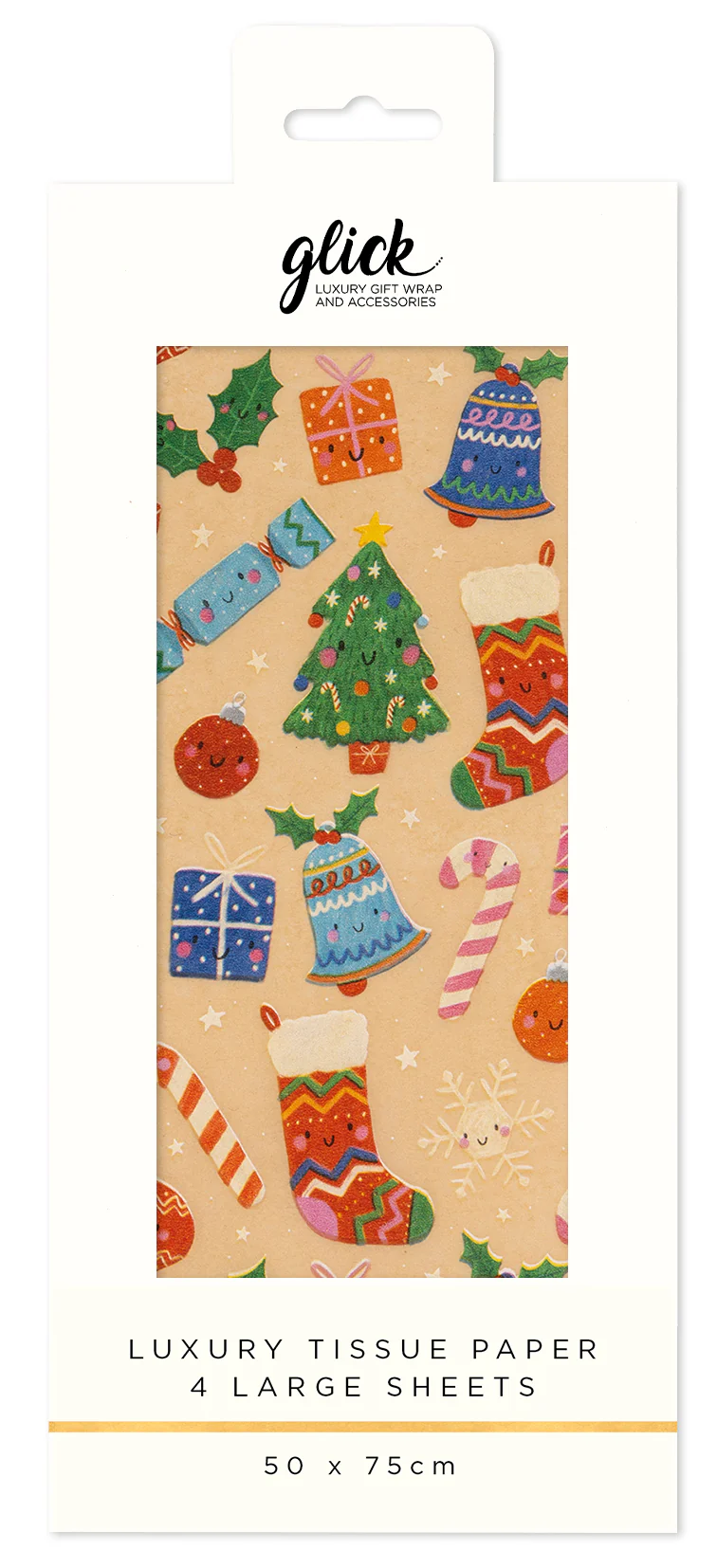 Glick - Kraft Whimsical Tissue Paper