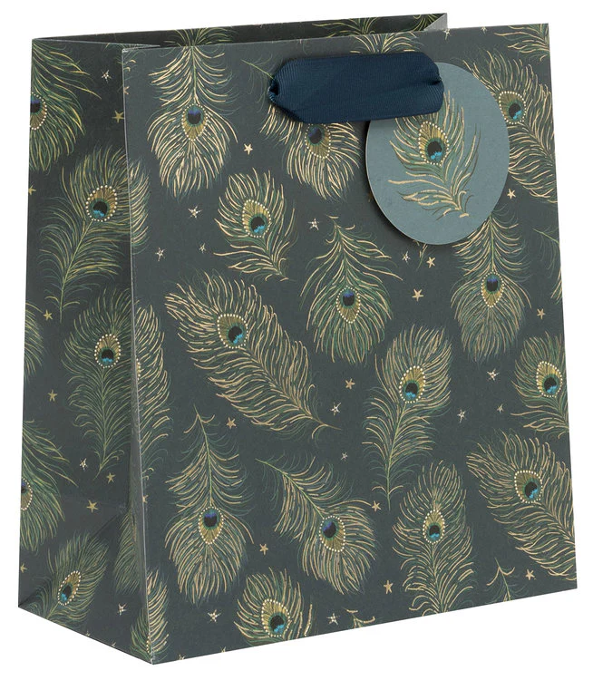 Glick - Peacock Quill Medium Gift Bag