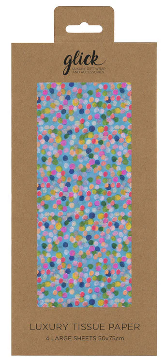 Glick - Tissue Spotty Blue