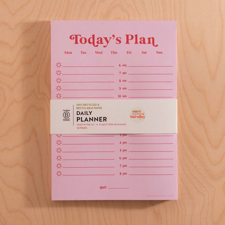 Good Tuesday - Daily Planner - Pink and Red