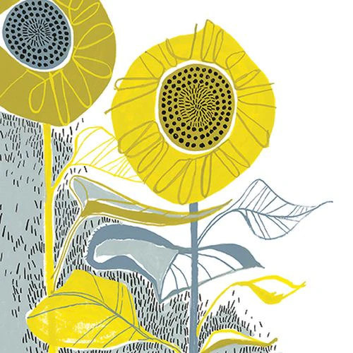 Hannah Pontin - Coverack sunflower on a rainy day