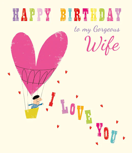 Ink Press - Happy birthday wife