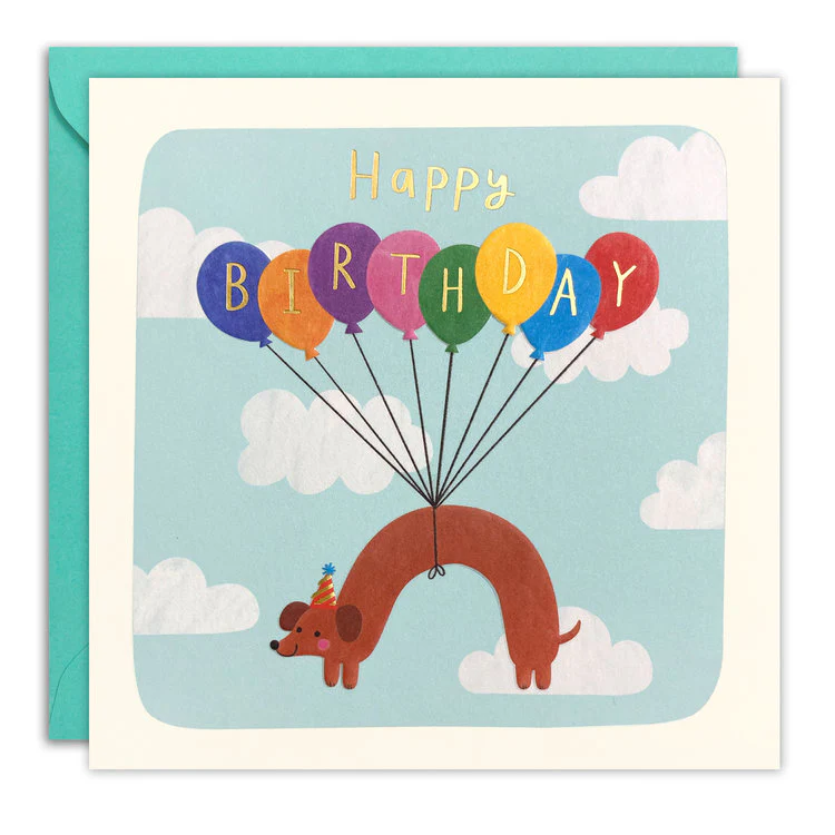 James Ellis Stevens - Birthday Dog and Balloons