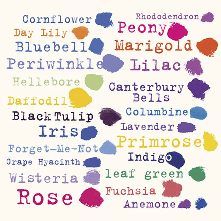Jenny Frean - Colour List