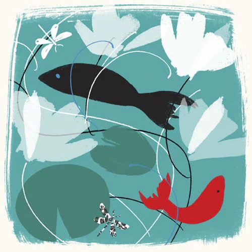 Jenny Frean - Waterlily koi