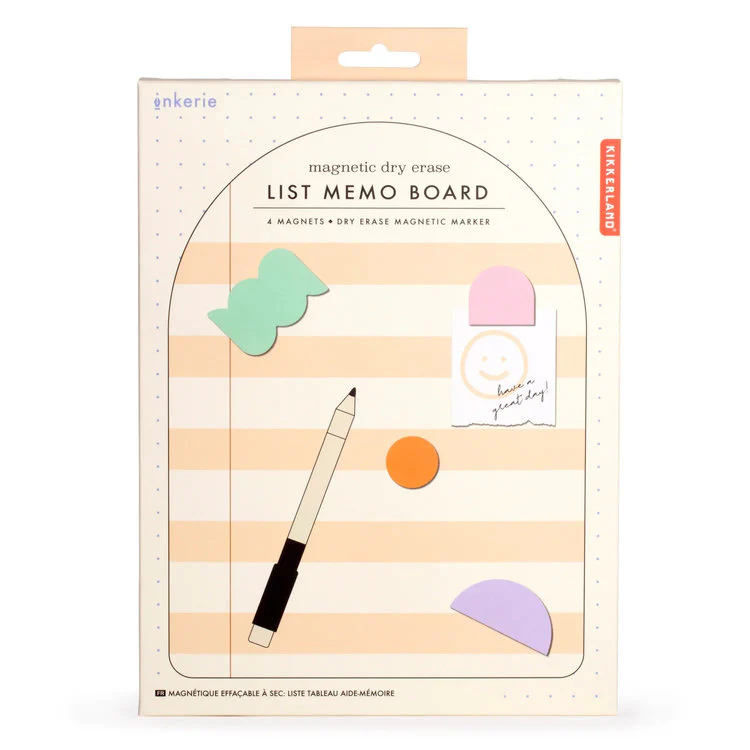 Kikkerland - Magnetic Memo Board Pink