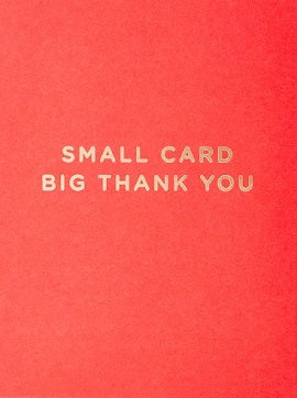 Lagom - Small card big thank you