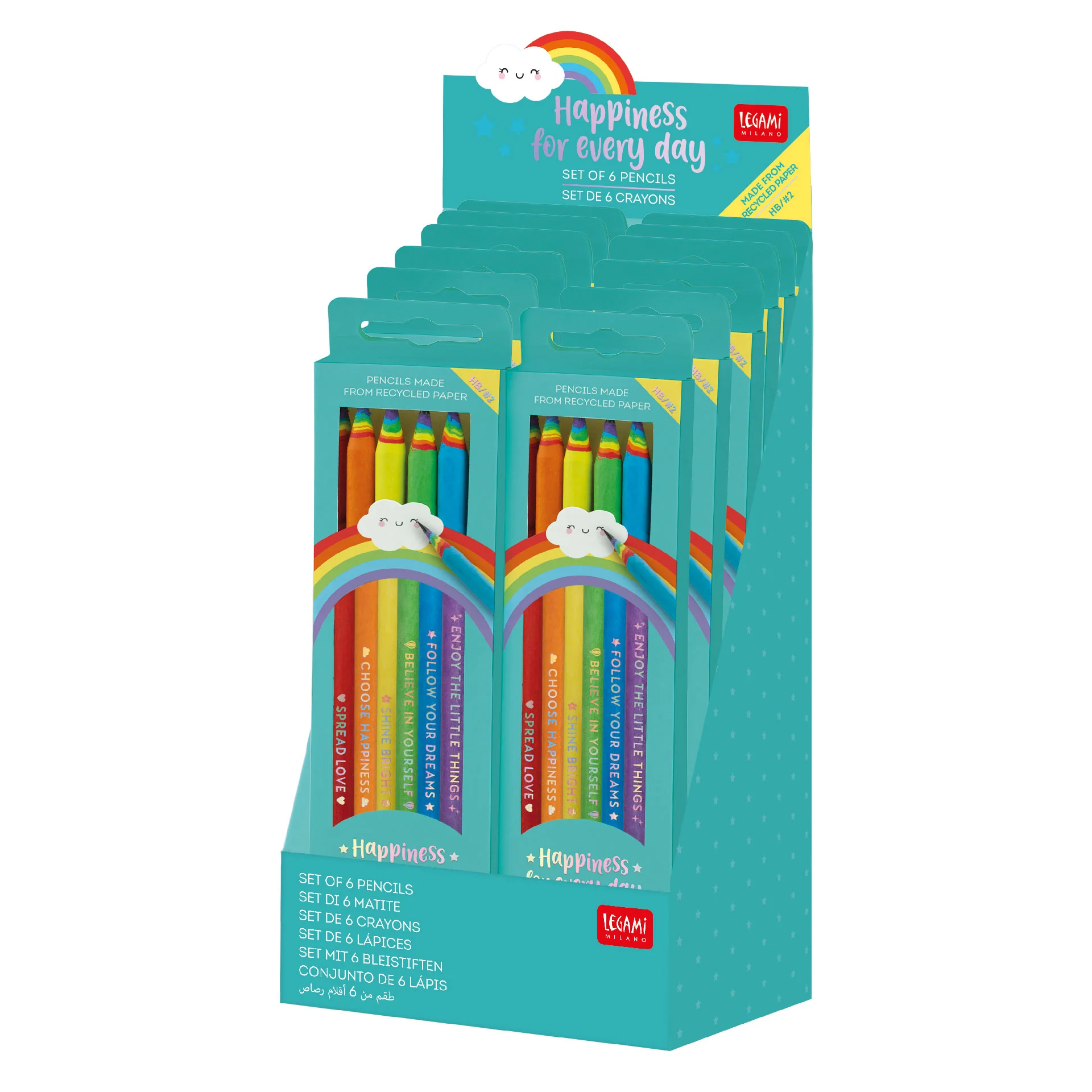 Legami - Happiness For Every Day - Set Of 6 HB