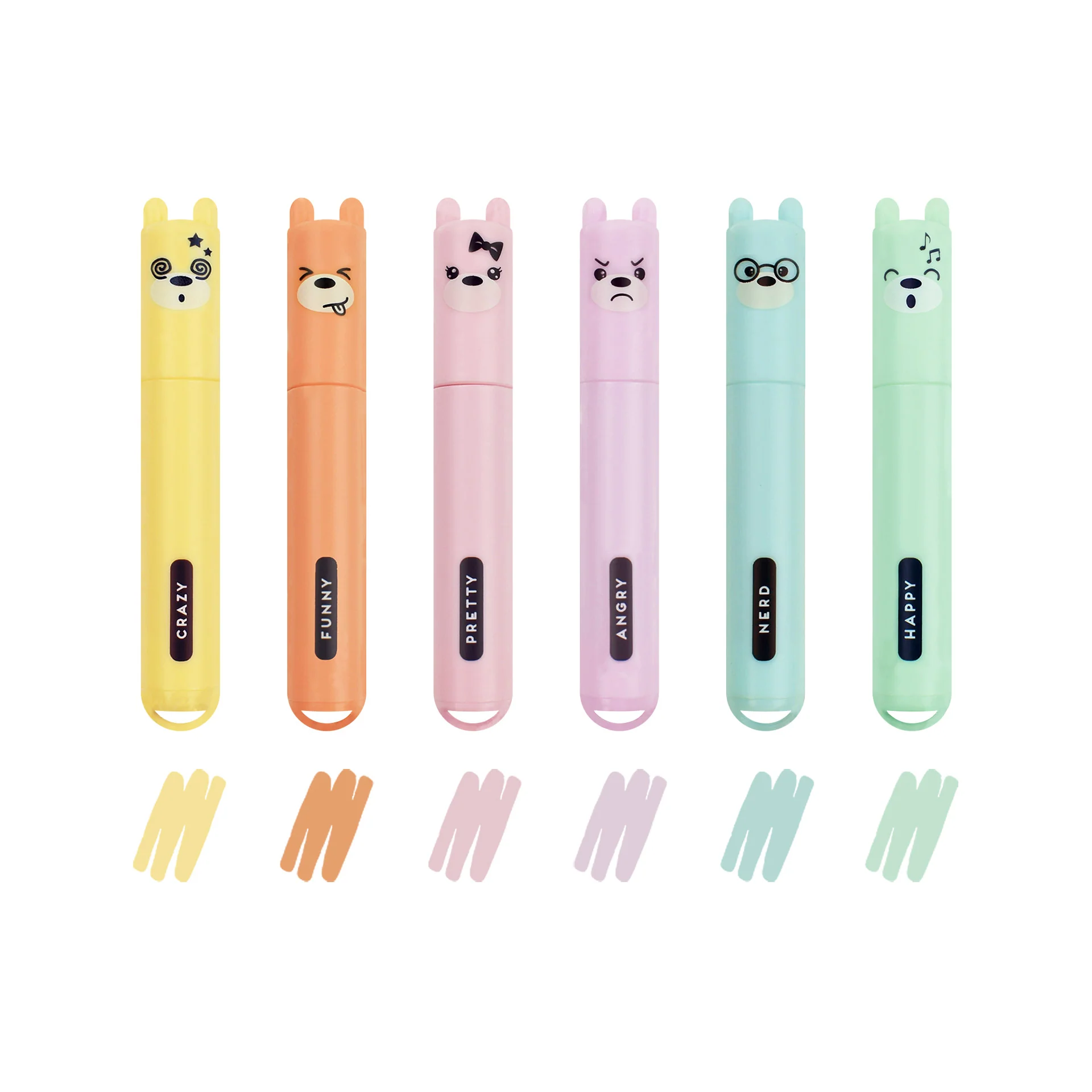 Legami - Legami Mini Highlighters - Teddy's Style MHKIT4