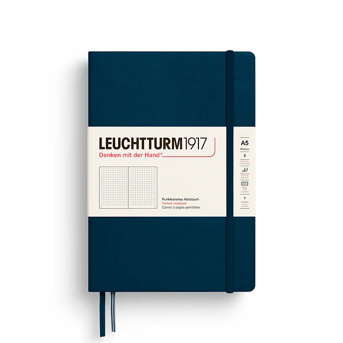 Leuchtturm 1917 - A5 Dotted Notebook - Deep Sea