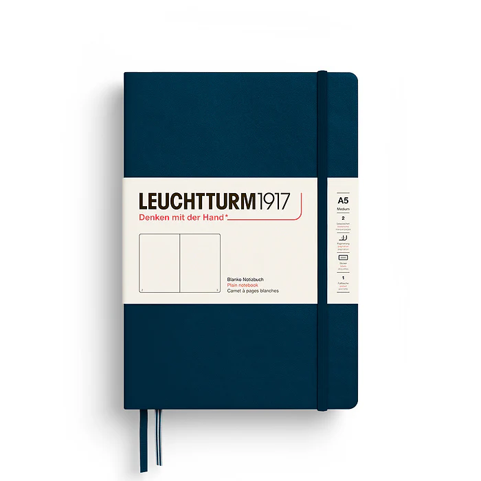 Leuchtturm 1917 - A5 Plain Notebook - Deep Sea