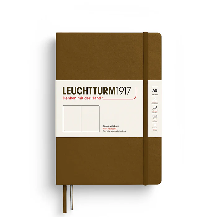 Leuchtturm 1917 - A5 Plain Notebook - Spice Brown