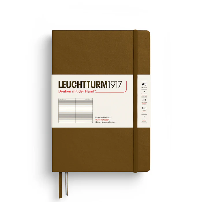 Leuchtturm 1917 - A5 Ruled Notebook - Spice Brown