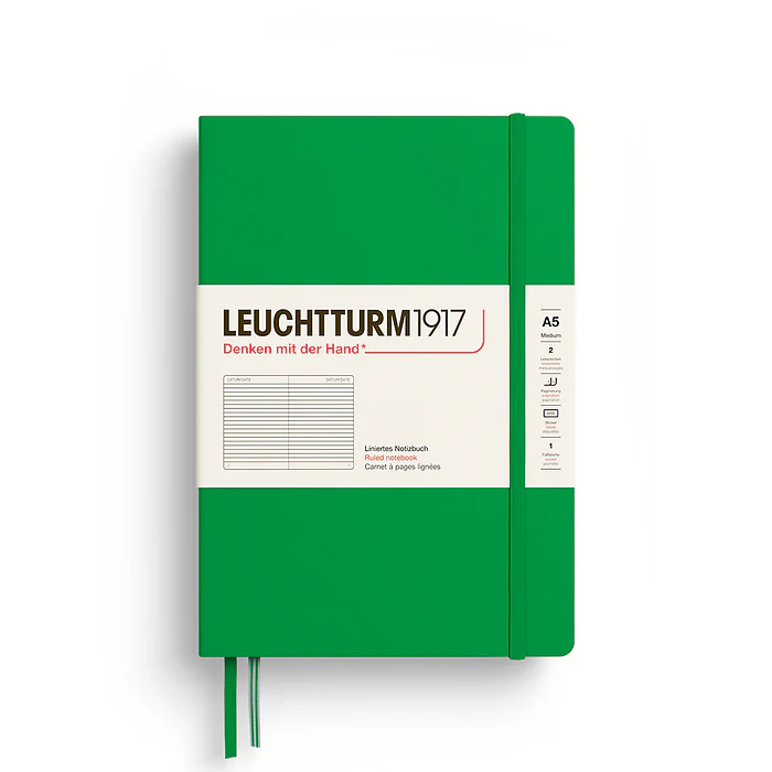 Leuchtturm 1917 - A5 Ruled Notebook - Spring Leaf