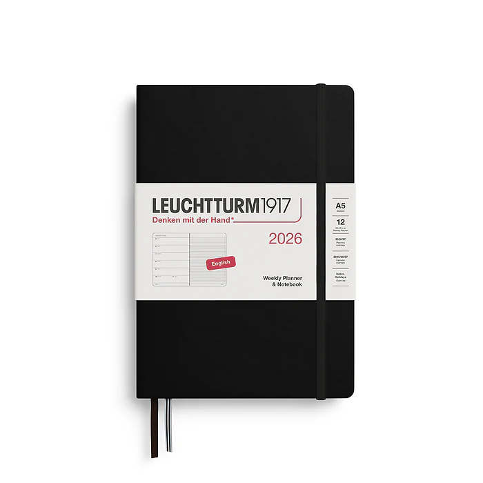 Leuchtturm 1917 - A5 WTV Notebook Black 2026