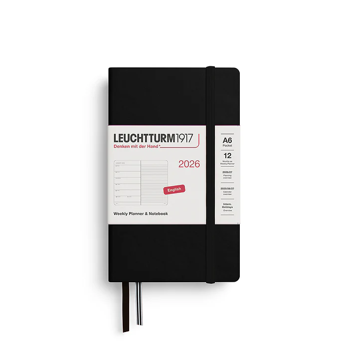 Leuchtturm 1917 - A6 WTV Notebook Black  2026