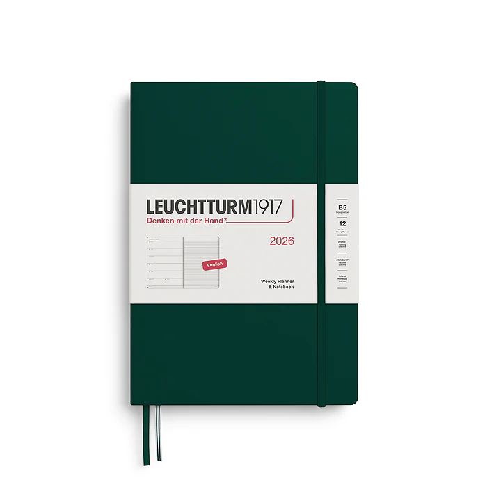 Leuchtturm 1917 - B5 WTV Notebook Forest Green 2026