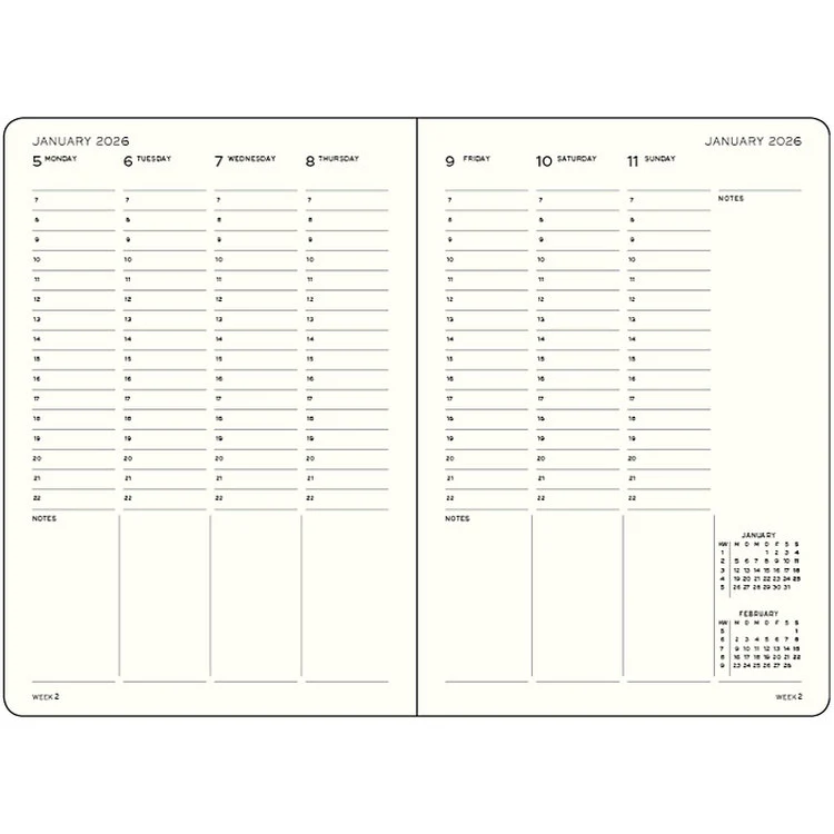 Leuchtturm 1917 - A5 WTV Notebook Dusty Rose 2026 - Image 2