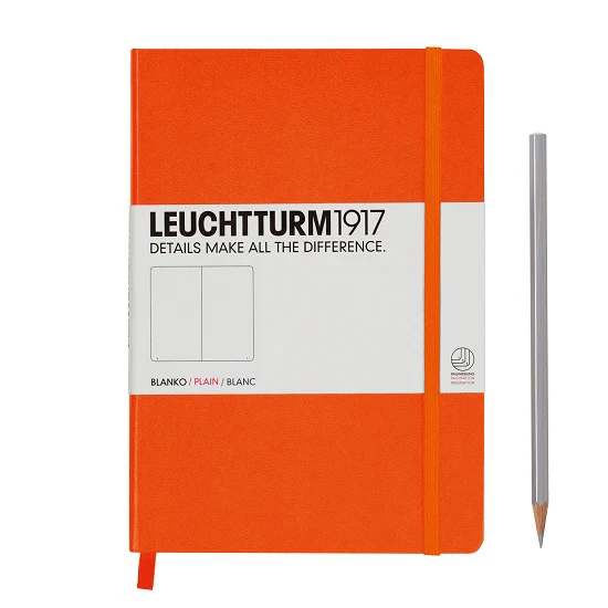 Leuchtturm A5 Plain Notebook - Orange
