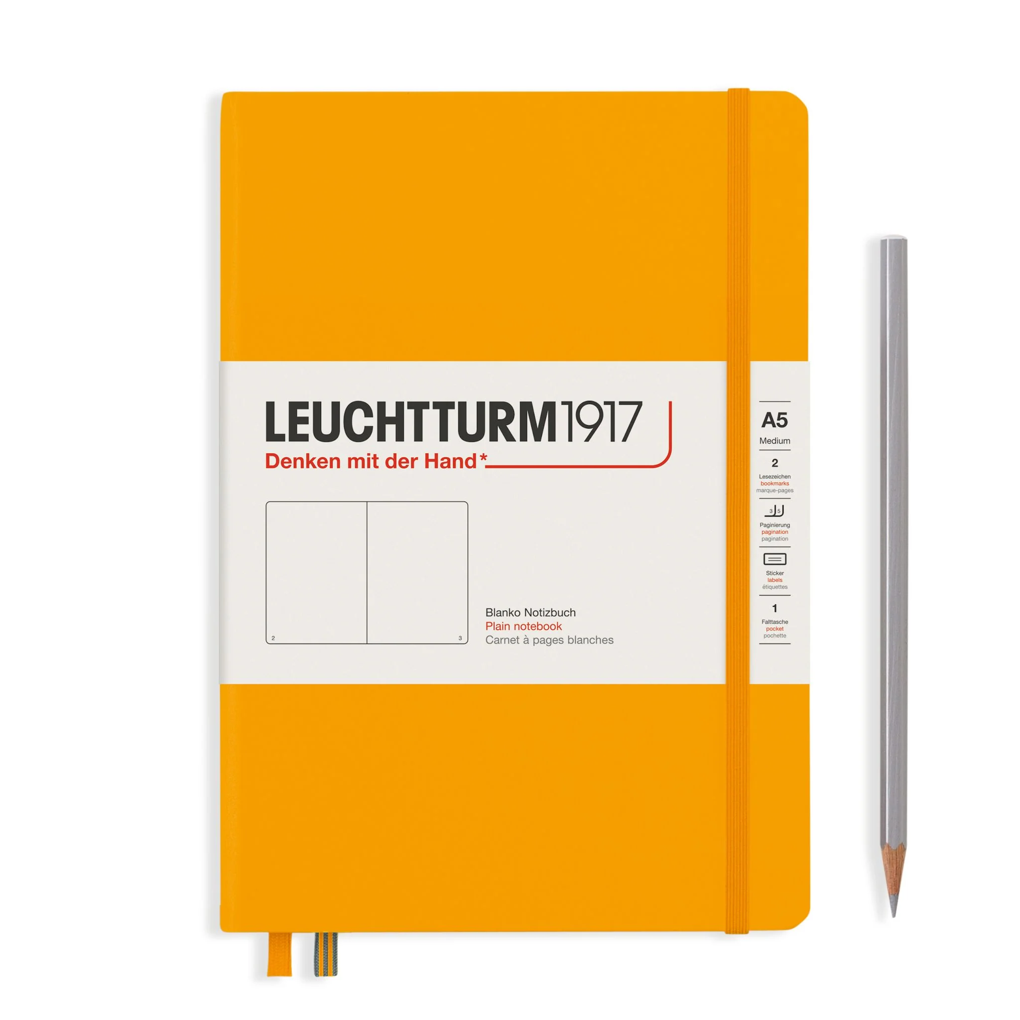 Leuchtturm A5 Plain Notebook - Rising Sun