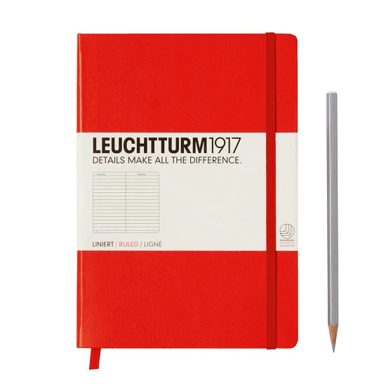 Leuchtturm A5 Ruled Notebook - Red