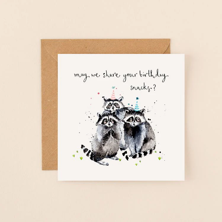 Louise Mulgrew - Raccoons Birthday Snacks