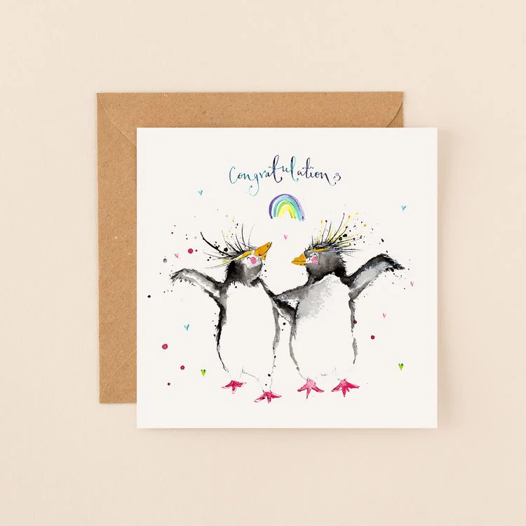 Louise Mulgrew - Rainbow Penguin Congrats