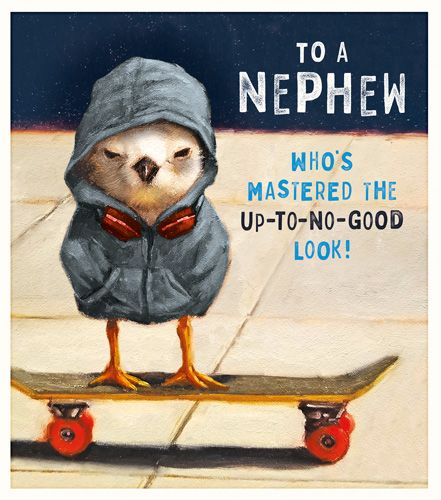 Lucia Heffernan - Nephew Bird On Skateboard