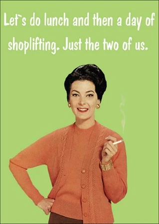 Lunch + shoplifting