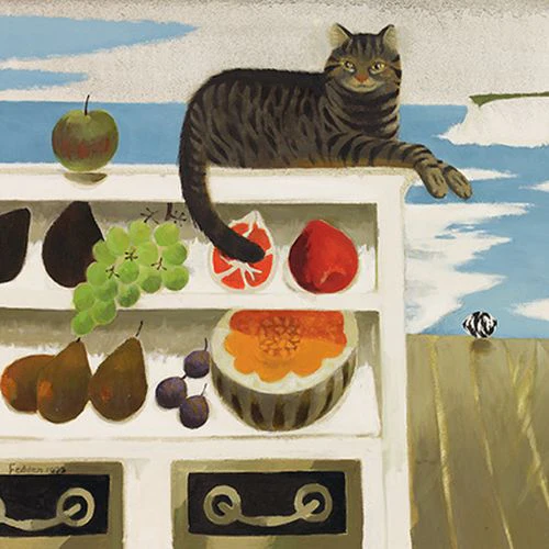 Mary Fedden - Tabby Cat