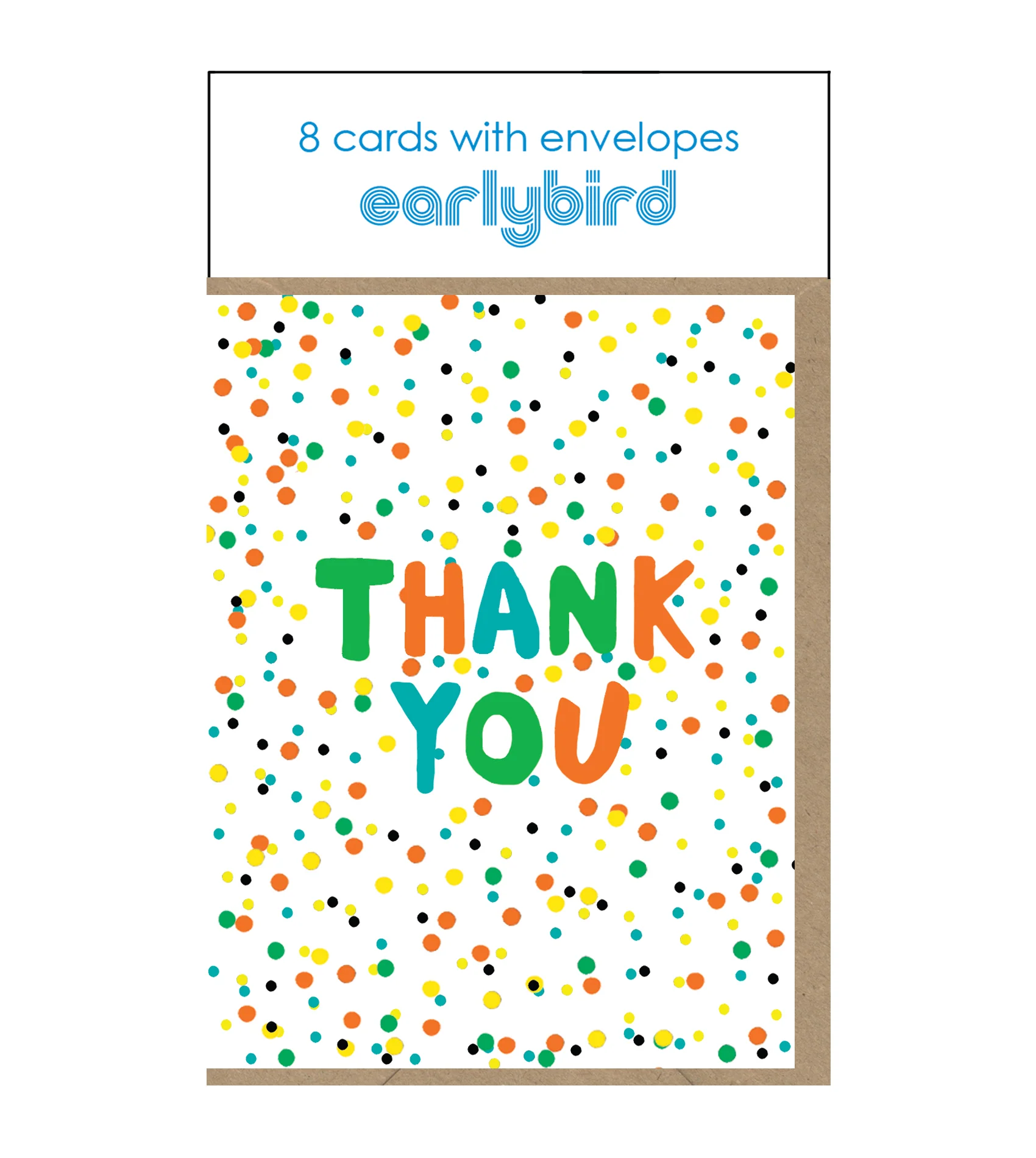 Mini Thank you Pack x 8 - Neon Dots