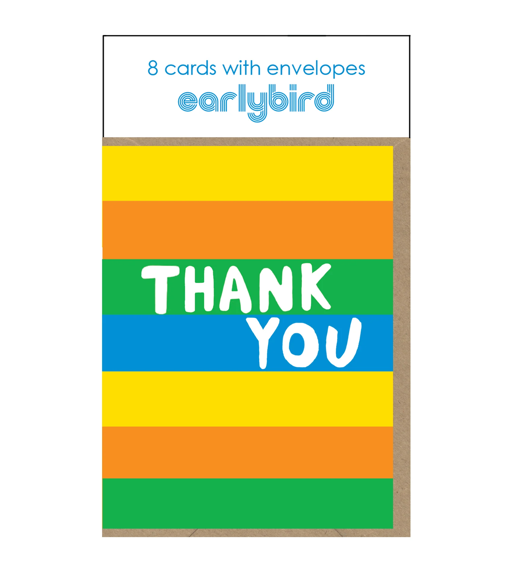 Mini Thank you Pack x 8 - Stripes