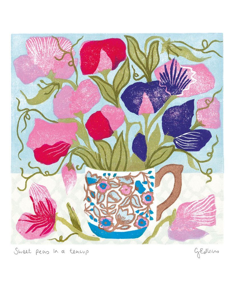 Museums and Galleries - Sweetpeas in a Teacup