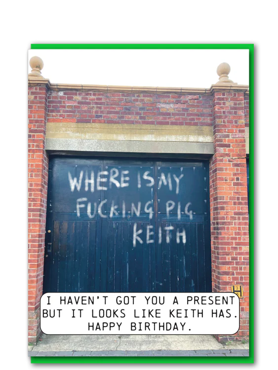 Objectables Publishing - Where's My Pig Keith? Birthday